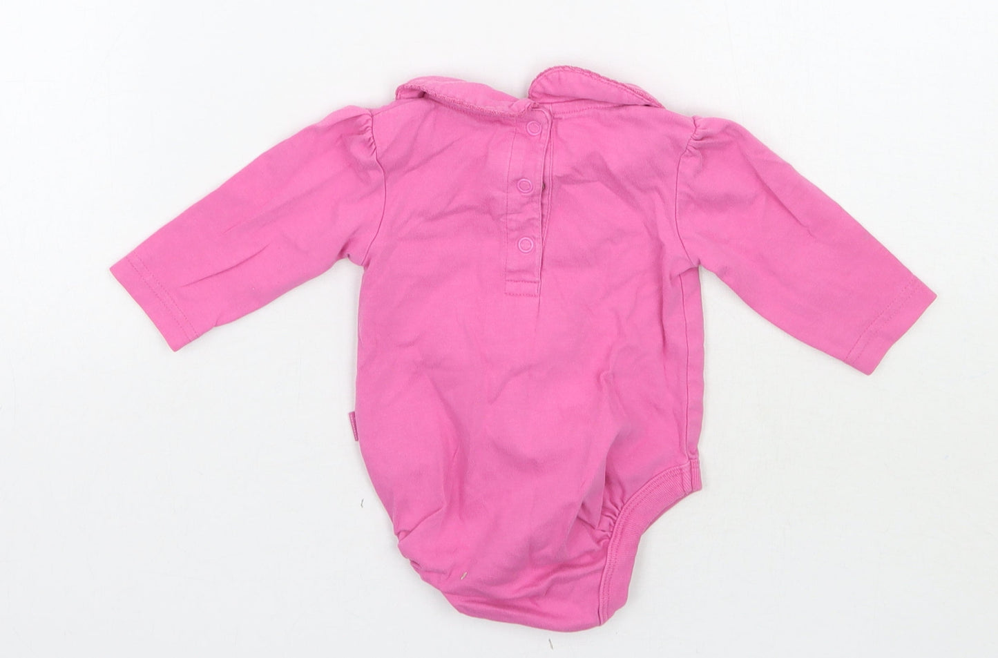 JoJo Maman Bébé Girls Pink   Babygrow One-Piece Size 3-6 Months