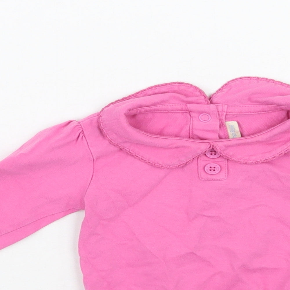 JoJo Maman Bébé Girls Pink   Babygrow One-Piece Size 3-6 Months