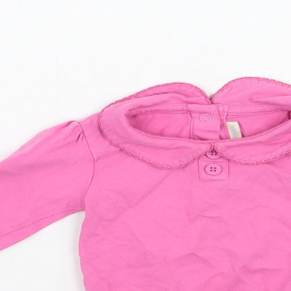 JoJo Maman Bébé Girls Pink   Babygrow One-Piece Size 3-6 Months