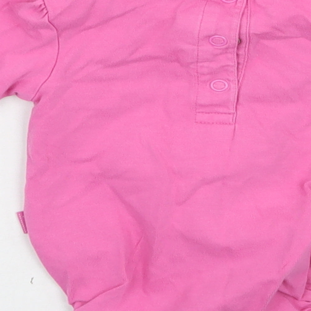 JoJo Maman Bébé Girls Pink   Babygrow One-Piece Size 3-6 Months