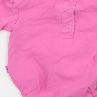 JoJo Maman Bébé Girls Pink   Babygrow One-Piece Size 3-6 Months