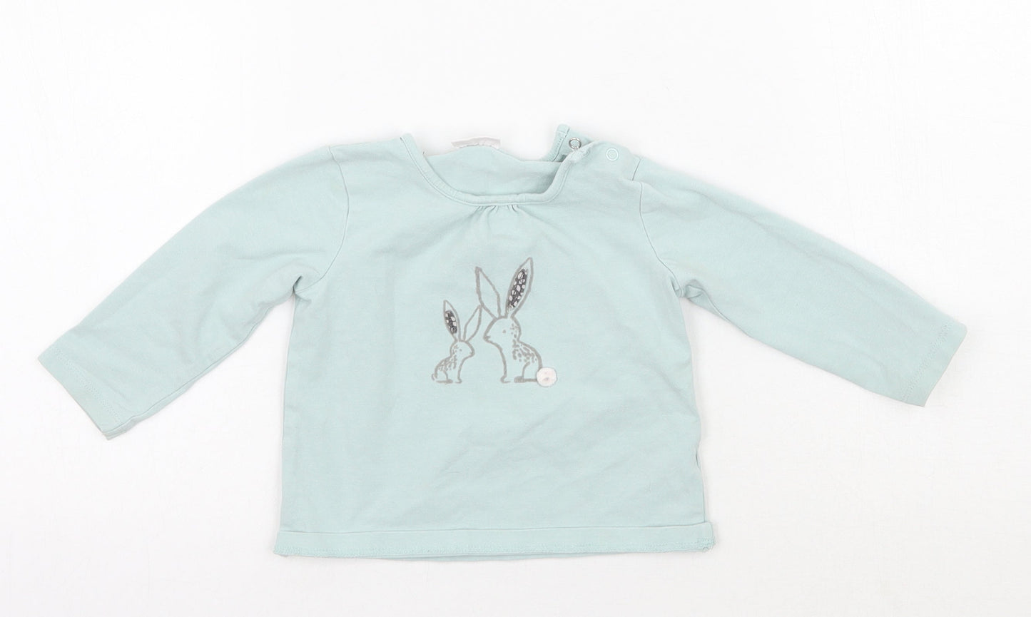 NEXT Girls Green   Basic T-Shirt Size 3-6 Months