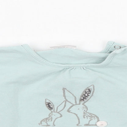 NEXT Girls Green   Basic T-Shirt Size 3-6 Months