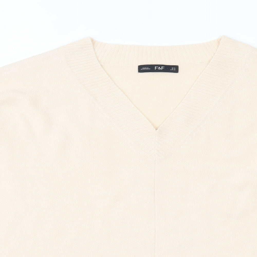 F&F Womens Beige   Pullover Jumper Size 12
