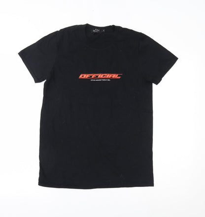 Mens UK Size S Boohoo Black  T-Shirt
