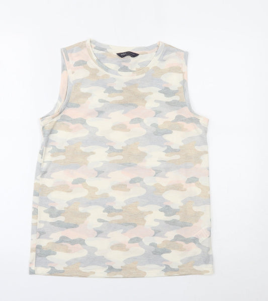 Womens UK Size 6 Marks and Spencer Multicoloured Basic Tank