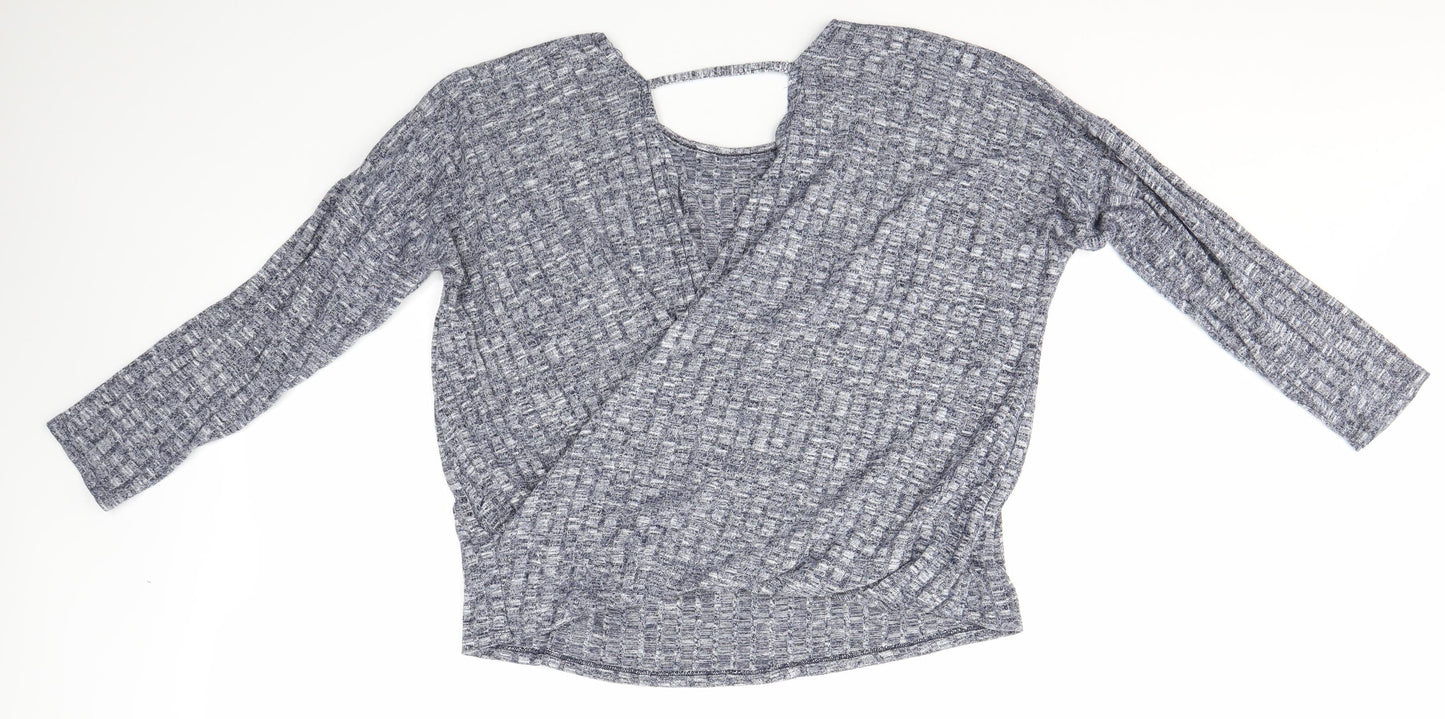 Womens UK Size M Matalan Blue Basic Blouse