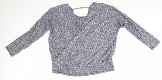 Womens UK Size M Matalan Blue Basic Blouse
