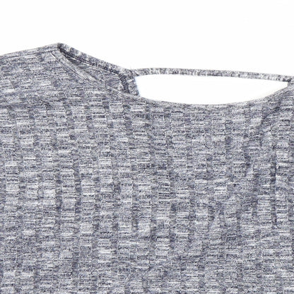 Womens UK Size M Matalan Blue Basic Blouse