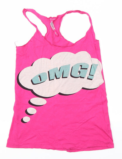 Primark Womens Pink   Basic Tank Size 12