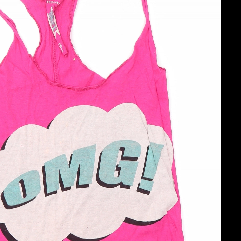 Primark Womens Pink   Basic Tank Size 12