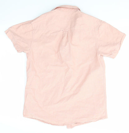 Primark Mens Pink    Button-Up Size S