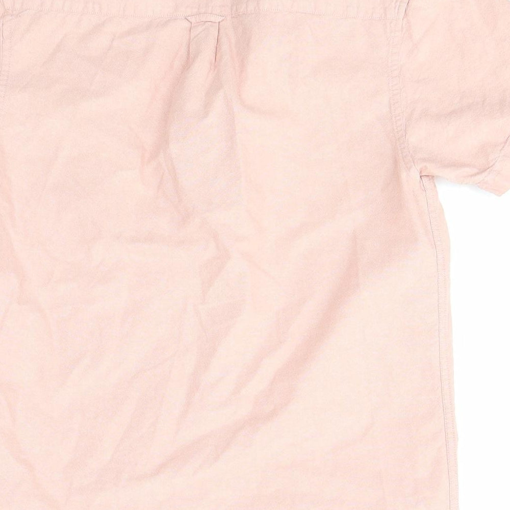 Primark Mens Pink    Button-Up Size S