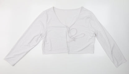 SheIn Womens White   Shrug Jumper Size 4XL