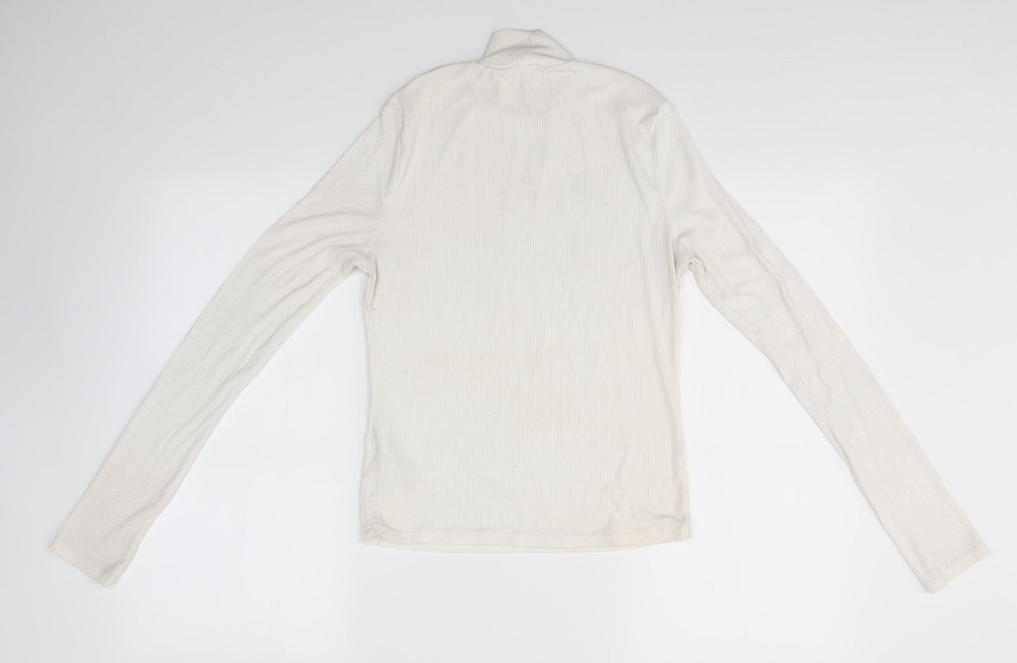 Womens UK Size 10 Miss Selfridge Ivory Basic Blouse