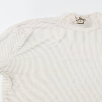 Womens UK Size 10 Miss Selfridge Ivory Basic Blouse