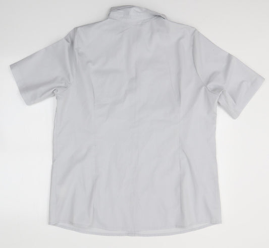 Womens UK Size 20 Preworn Grey Basic Button-Up