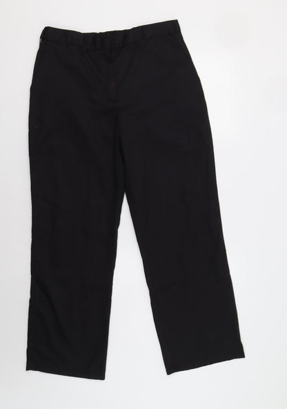 Womens UK Size 12 Alexandra Regular Fit Dress Pants Black Trousers