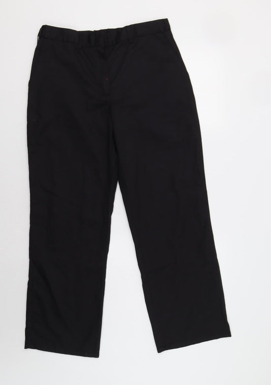 Womens UK Size 12 Alexandra Regular Fit Dress Pants Black Trousers