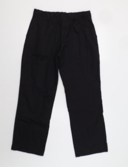 Womens UK Size 12 Alexandra Regular Fit Dress Pants Black Trousers