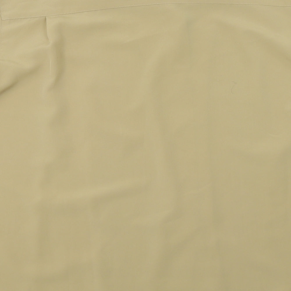 Womens UK Size 20 Classic Woman Yellow Basic Button-Up