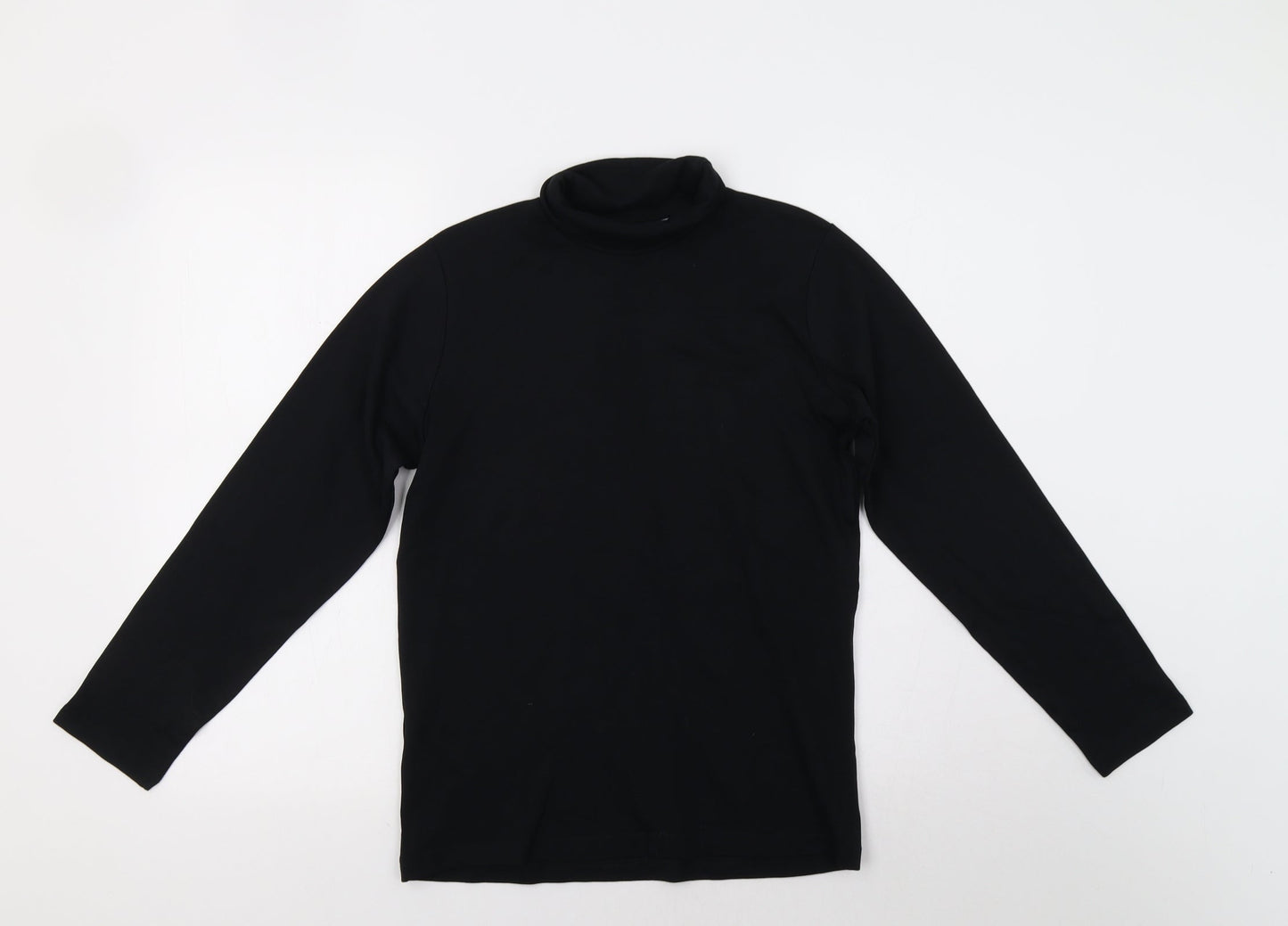 Isle Womens Black   Basic T-Shirt Size 10