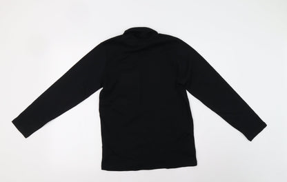 Isle Womens Black   Basic T-Shirt Size 10