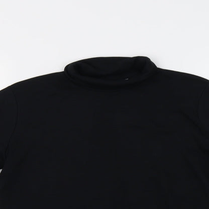 Isle Womens Black   Basic T-Shirt Size 10