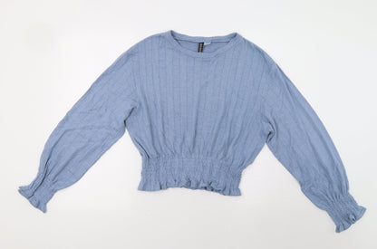 Womens UK Size M H&M Blue Pullover Jumper