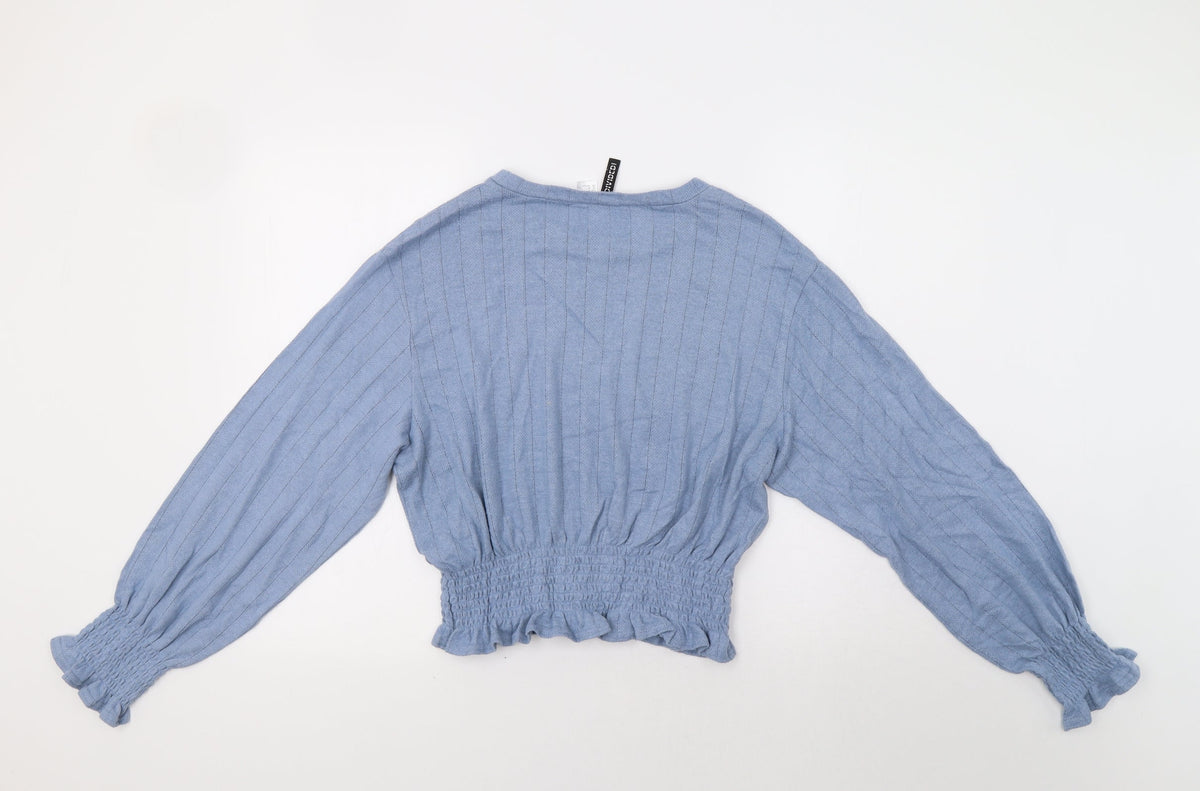 Womens UK Size M H&M Blue Pullover Jumper