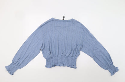 Womens UK Size M H&M Blue Pullover Jumper