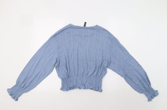 Womens UK Size M H&M Blue Pullover Jumper