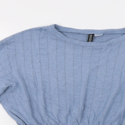 Womens UK Size M H&M Blue Pullover Jumper