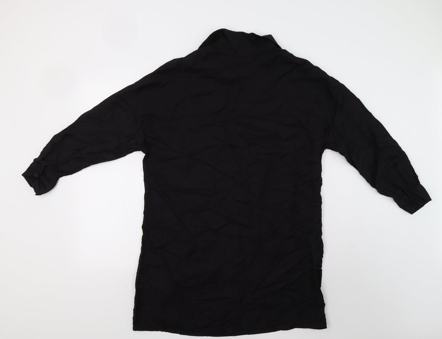 SheIn Womens Black   Tunic Button-Up Size 8