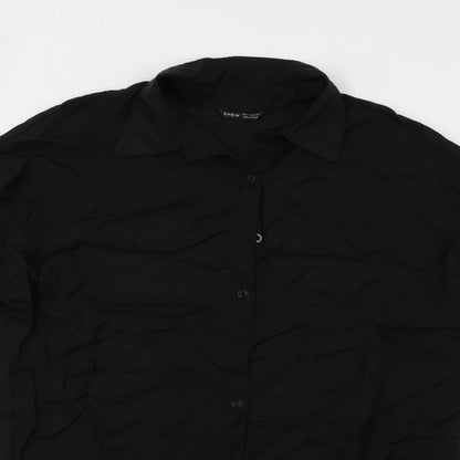 SheIn Womens Black   Tunic Button-Up Size 8