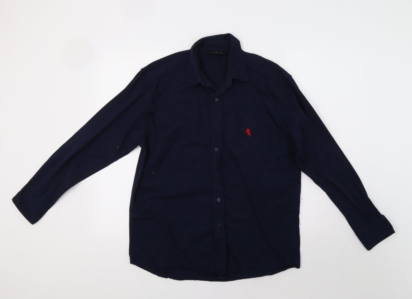 Mens UK Size M Originals Blue  Button-Up Long Sleeve Casual Shirt