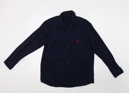 Mens UK Size M Originals Blue  Button-Up Long Sleeve Casual Shirt