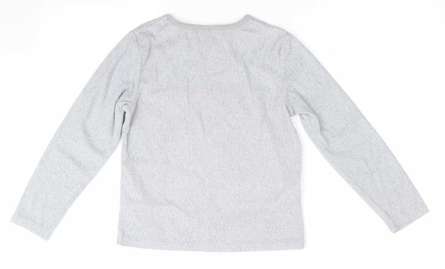 Star Wars by Primark Boys Grey Solid Fleece  Pyjama Top Size 9-10 Years  - Star Wars