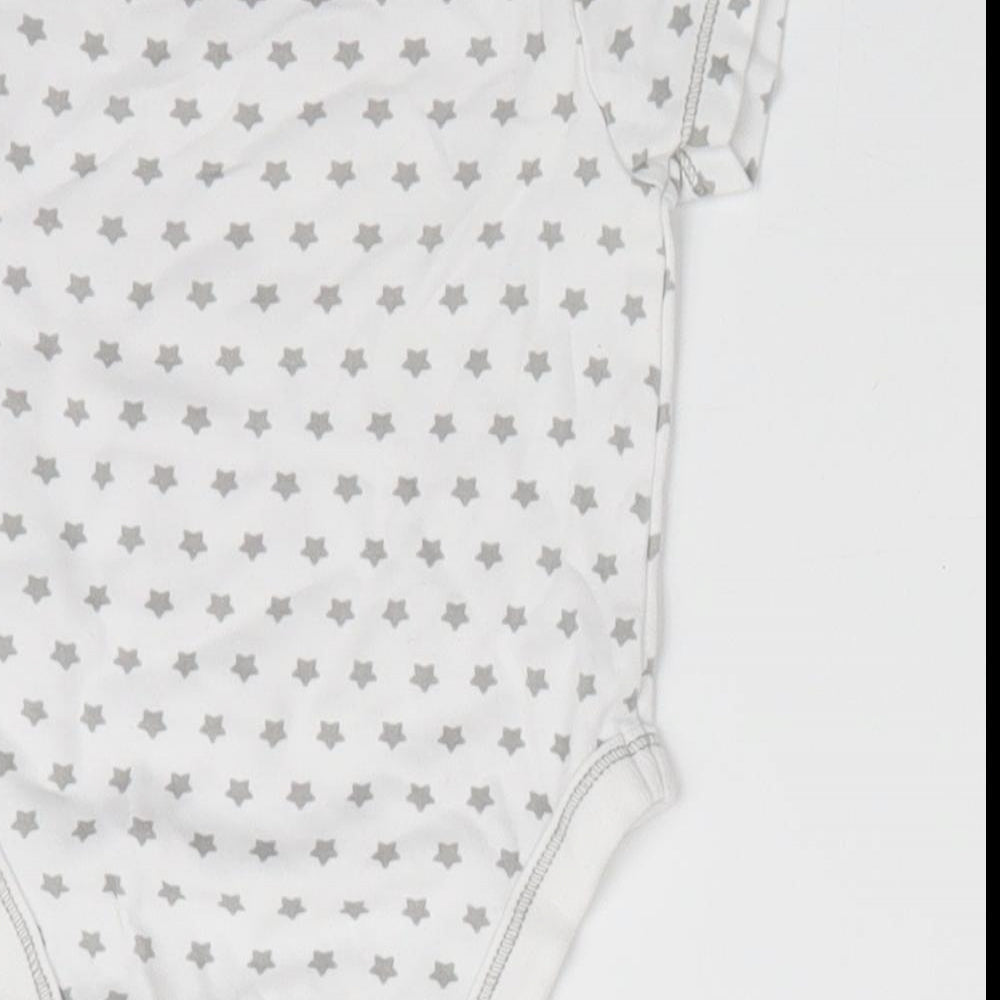 Lilly & Dan Baby Grey Geometric  Romper One-Piece Size 3-6 Months  - Star Print