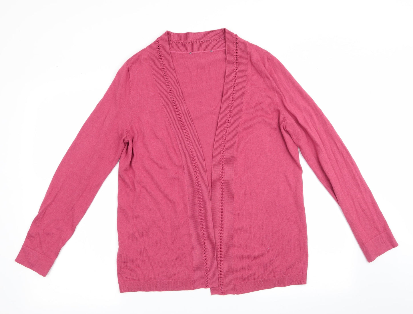 Womens UK Size  Preworn Red Cardigan Jumper