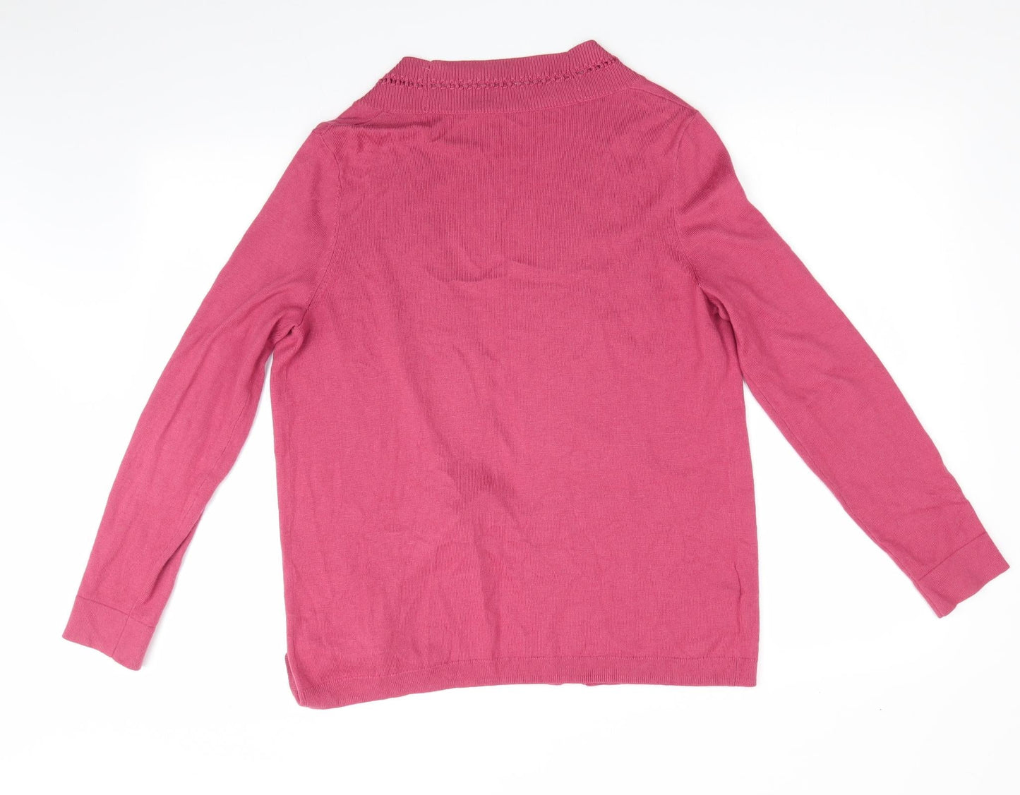 Womens UK Size  Preworn Red Cardigan Jumper