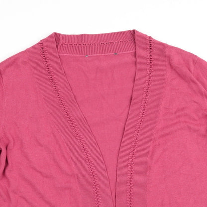 Womens UK Size  Preworn Red Cardigan Jumper