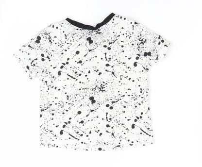 George Boys Black Animal Print  Basic T-Shirt Size 6-7 Years  - Gamer for Life