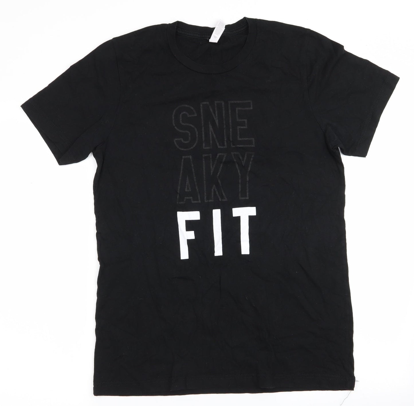 Mens UK Size M Canvas Black  T-Shirt