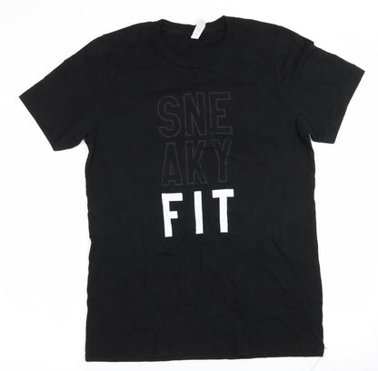 Mens UK Size M Canvas Black  T-Shirt