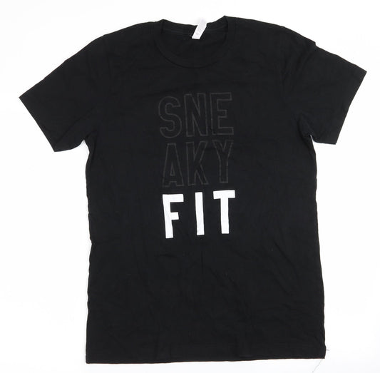Mens UK Size M Canvas Black  T-Shirt