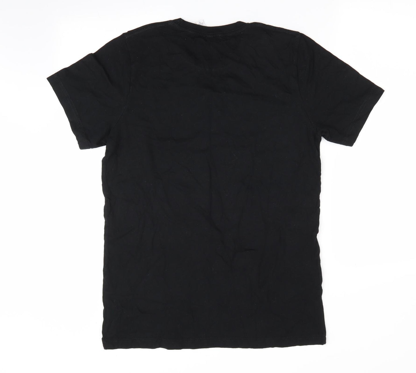 Mens UK Size M Canvas Black  T-Shirt