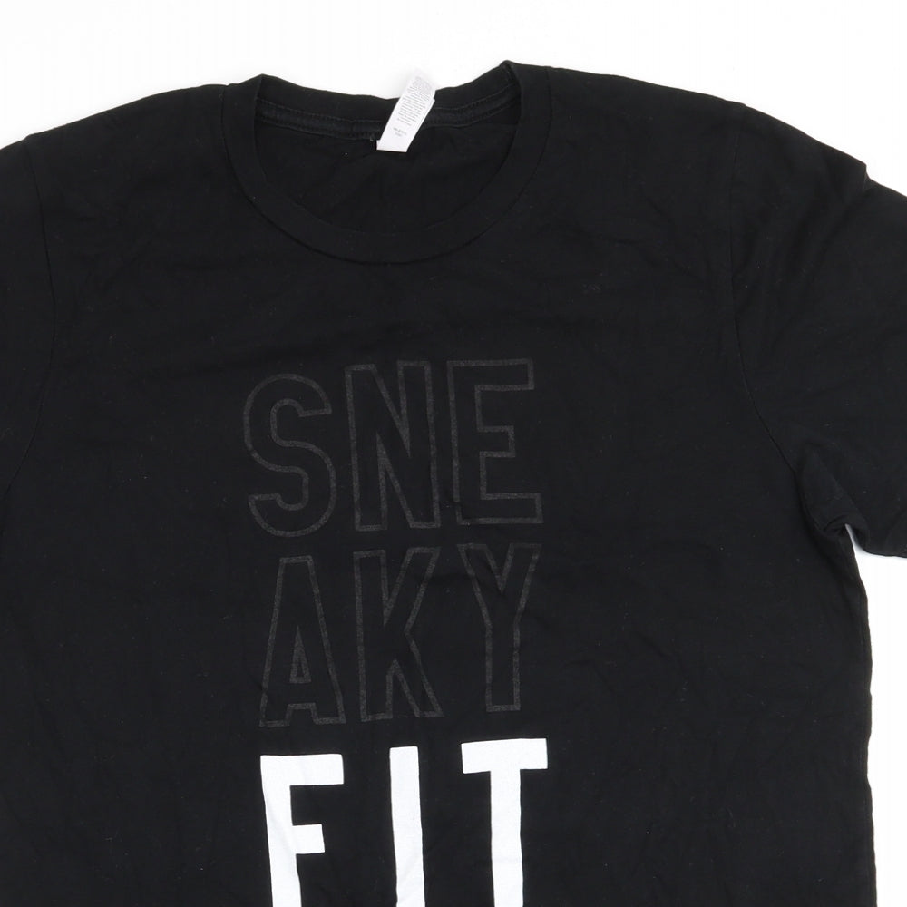 Mens UK Size M Canvas Black  T-Shirt