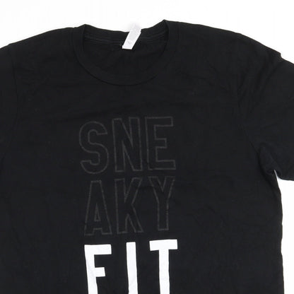 Mens UK Size M Canvas Black  T-Shirt
