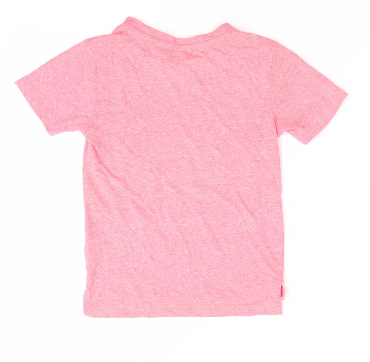 Back view of Next boys’ orange basic t-shirt, size 4, years - florescent